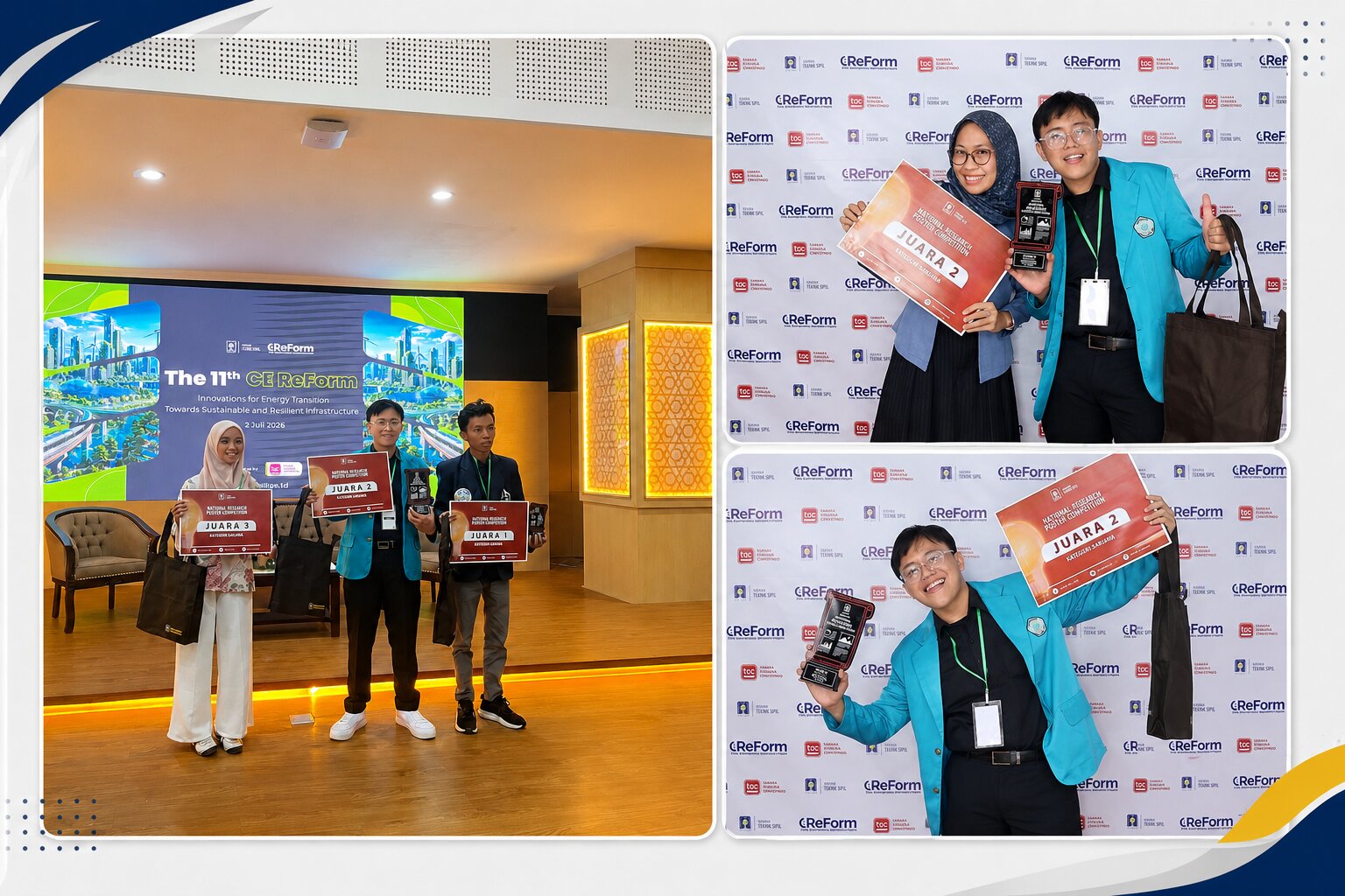 Limbah yang Terabaikan Kini Mengantarkan Mahasiswa Teknik Sipil UGJ Menjadi Juara Nasional