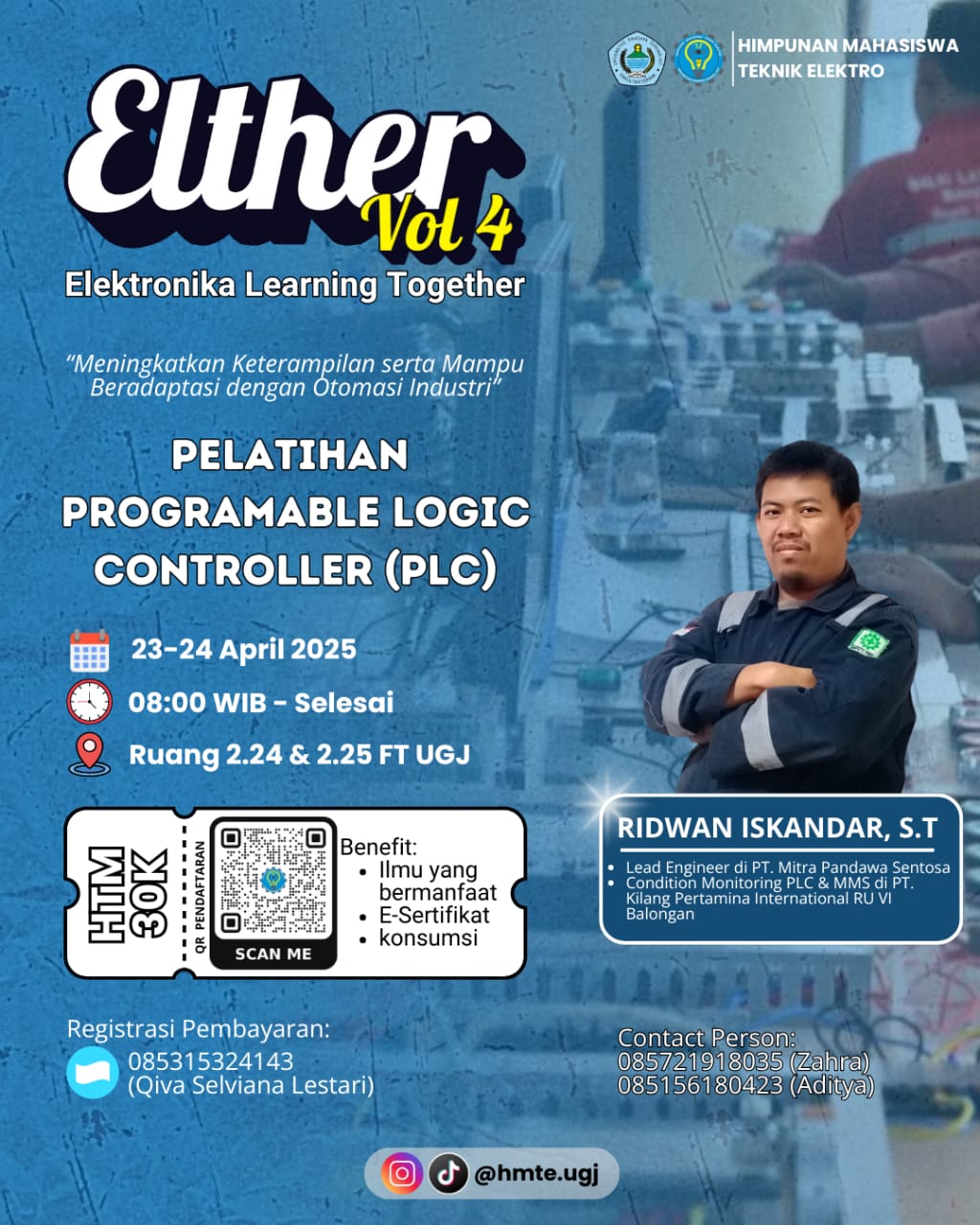ELTHER VOL 4 (Elektronika Learning Together) , Pelatihan Programable Logic Controller (PLC)