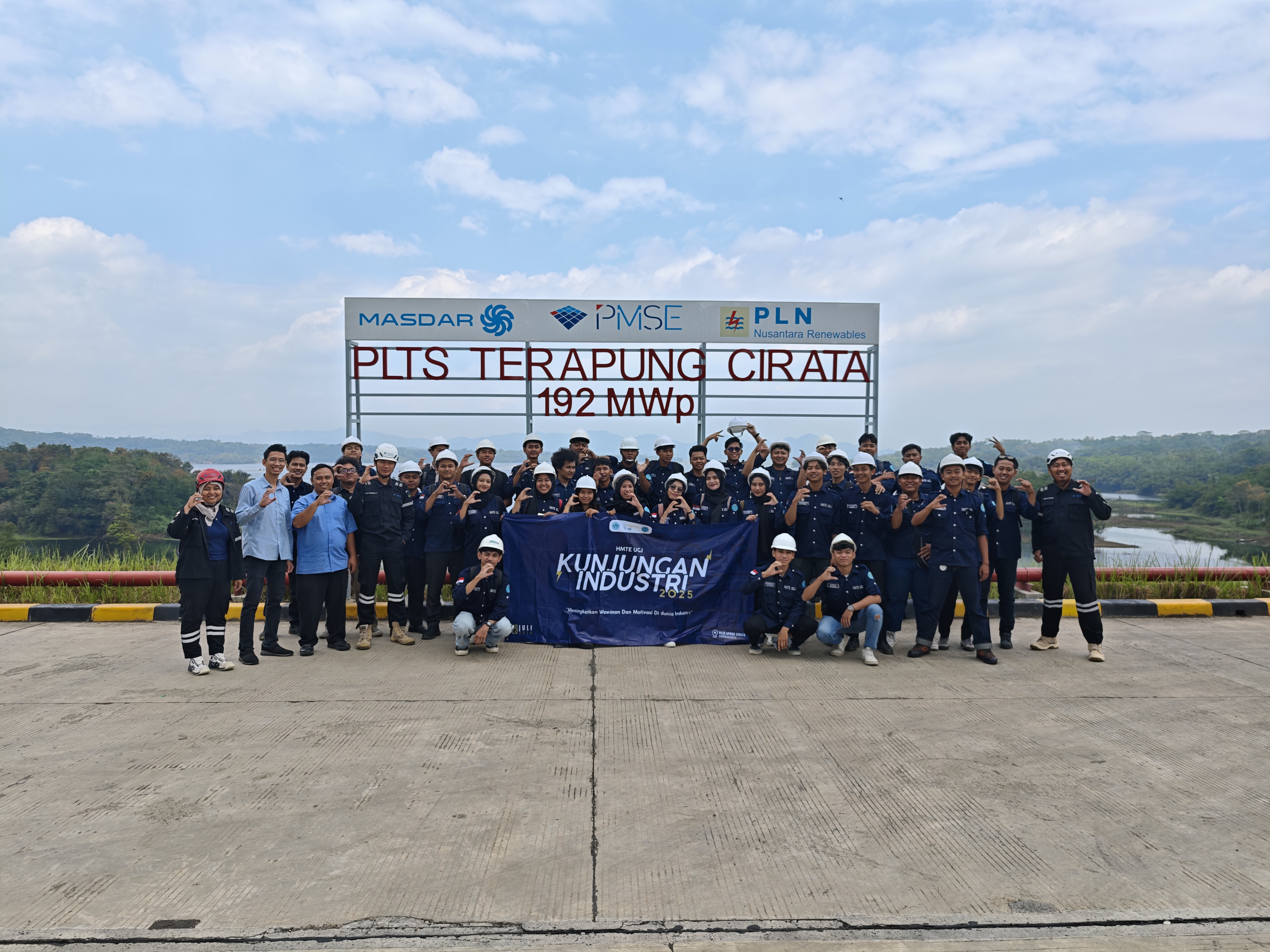 Kunjungan Industri Himpunan Mahasiswa Teknik Elektro Universitas Swadaya Gunung Jati ke PLTS Terapung Cirata 192 MWp