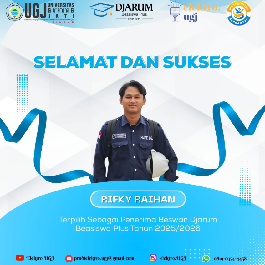 Mahasiswa Teknik Elektro Terpilih Sebagai Penerima Beswan Djarum 2025-2026