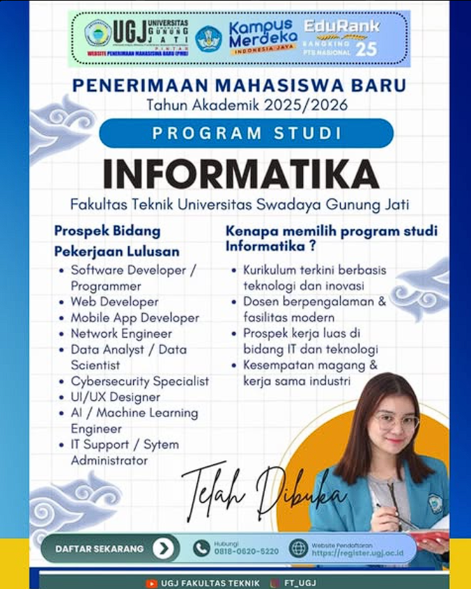 PENERIMAAN MAHASISWA BARU PROGRAM STUDI INFORMATIKA