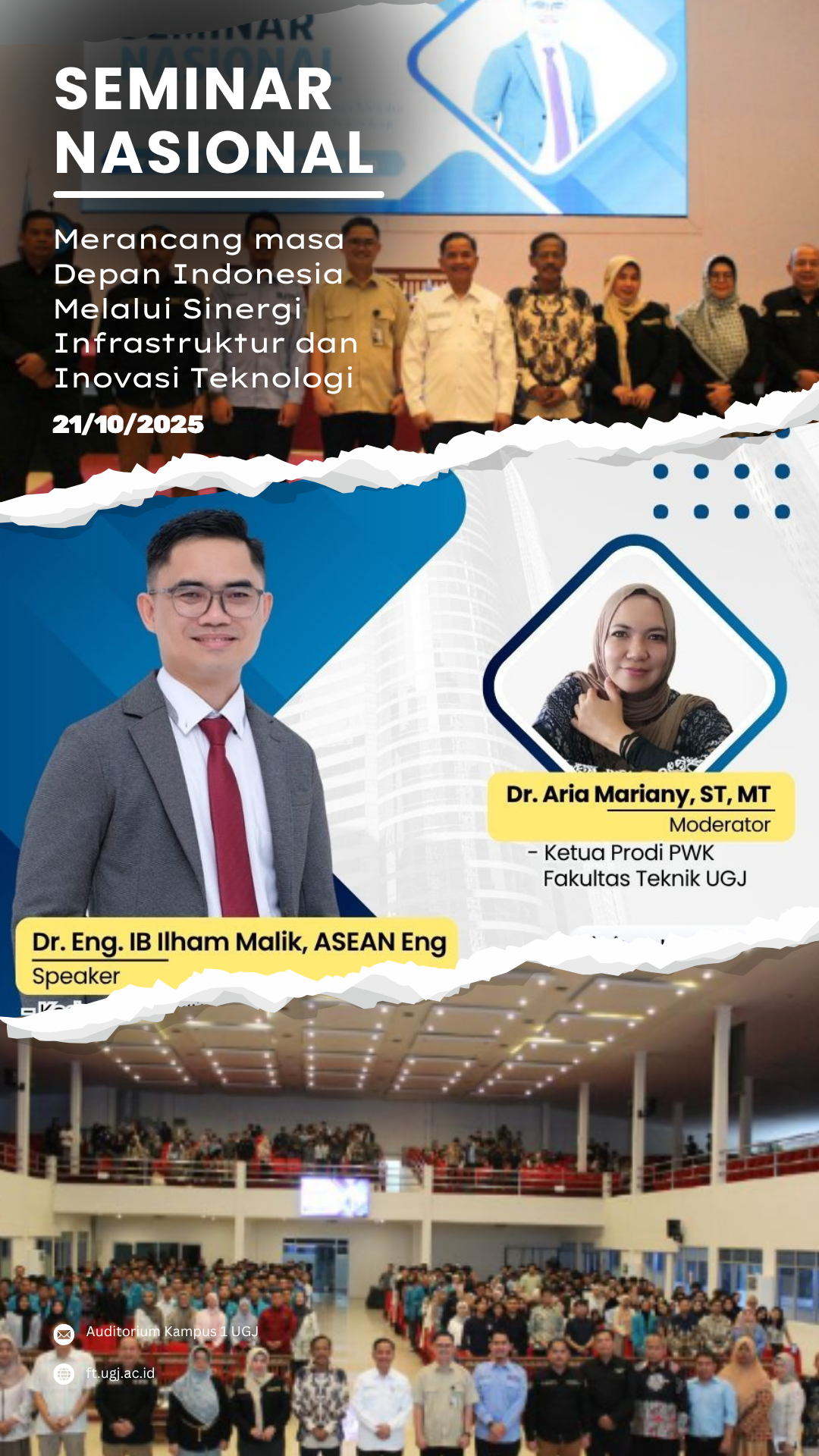 Seminar Nasional Fakultas Teknik UGJ: Merancang Masa Depan Indonesia Melalui Sinergi Infrastruktur dan Inovasi Teknologi
